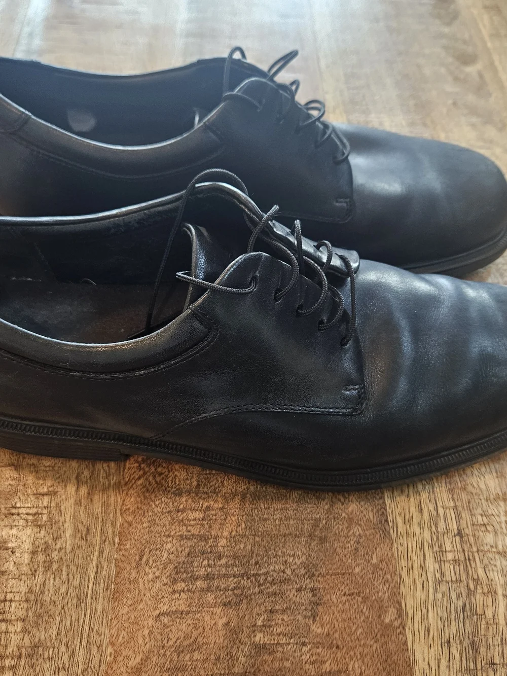 Rockport Margin Oxfords Mens Black Leather Lace Up Dress Shoes Size 12